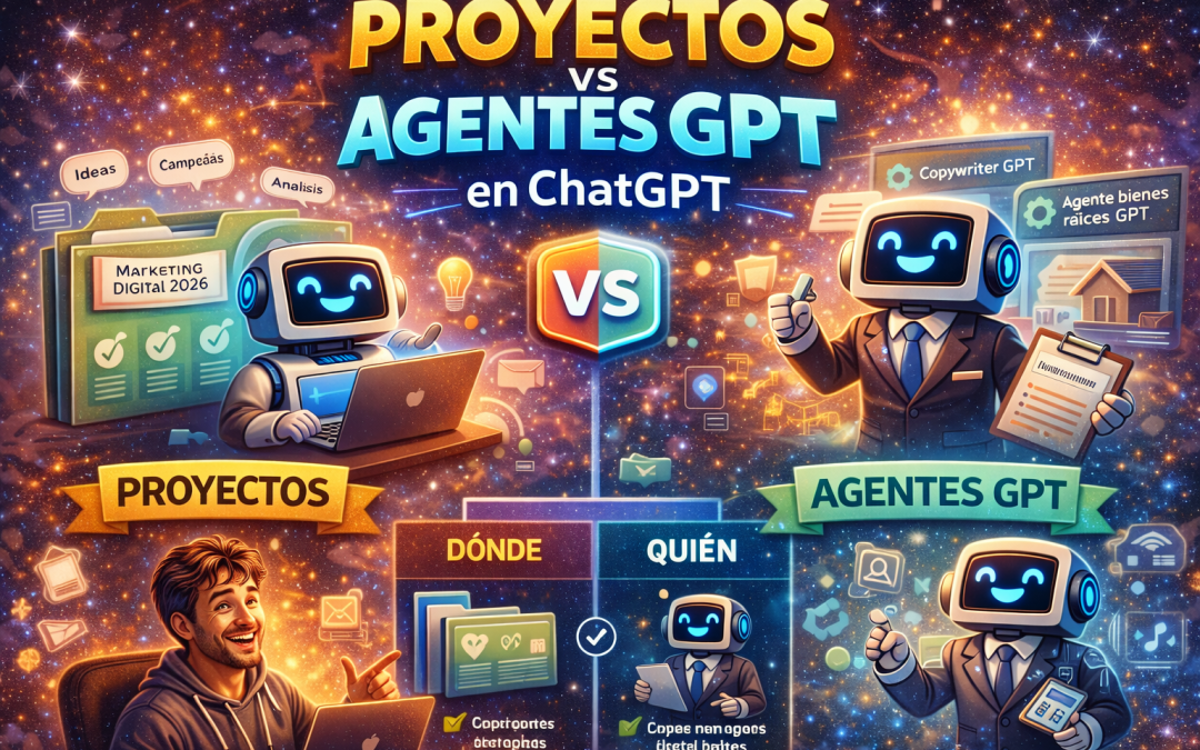 ¿Cuál es la Diferencia entre Proyectos y Agentes GPTs en el Chat GPT?