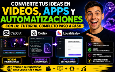 Protegido: 3 CapCut + Codex + Lovable: Crea Videos Profesionales, Sesión de Preguntas y Respuestas, Crea Apps y Automatiza tus Tareas Diarias