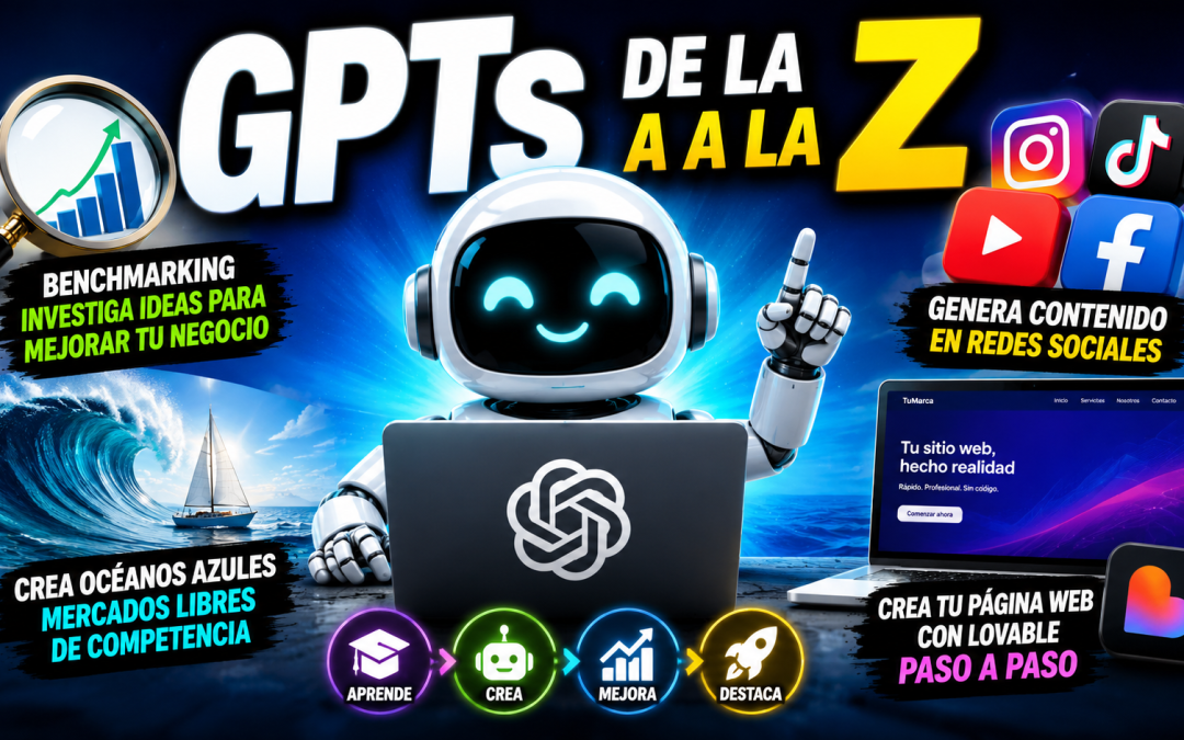 Protegido: 3 GPTs de la A a la Z: Aprende a Crear Asistentes de IA que Trabajen por Ti 24/7 / Cómo Crear una Página Web Profesional con IA / El Secreto de los Océanos Azules: Cómo Ganar Sin Competencia / Espía a tu Competencia con IA: Benchmarking / Crea Contenido en Redes Sociales